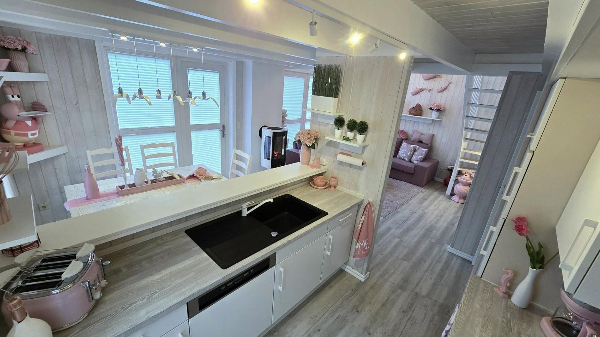 Pink Und Meer - Meerblick, Sauna, Kamin & Whirlpool Baabe Eksteriør billede