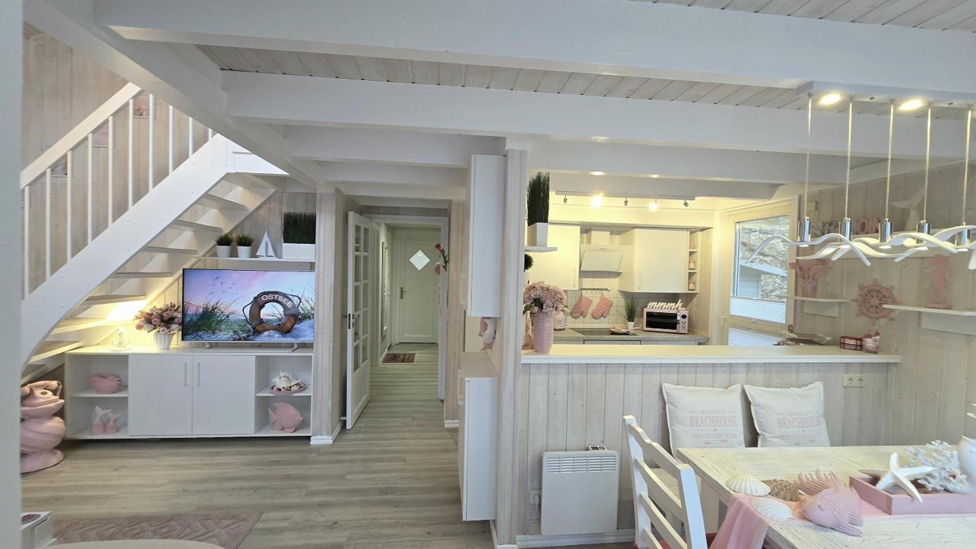 Pink Und Meer - Meerblick, Sauna, Kamin & Whirlpool Baabe Eksteriør billede