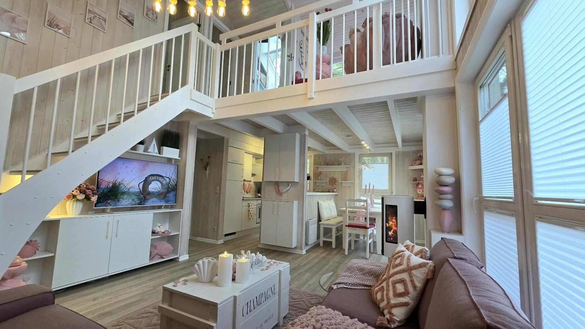Pink Und Meer - Meerblick, Sauna, Kamin & Whirlpool Baabe Eksteriør billede