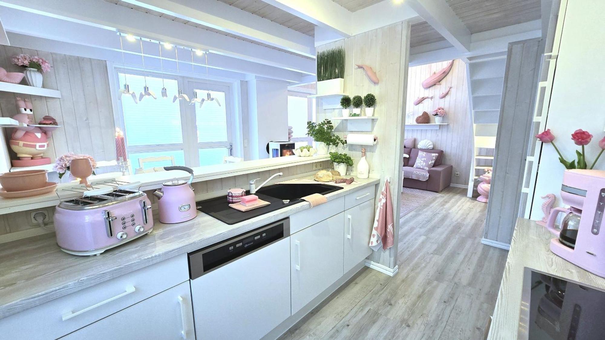 Pink Und Meer - Meerblick, Sauna, Kamin & Whirlpool Baabe Eksteriør billede