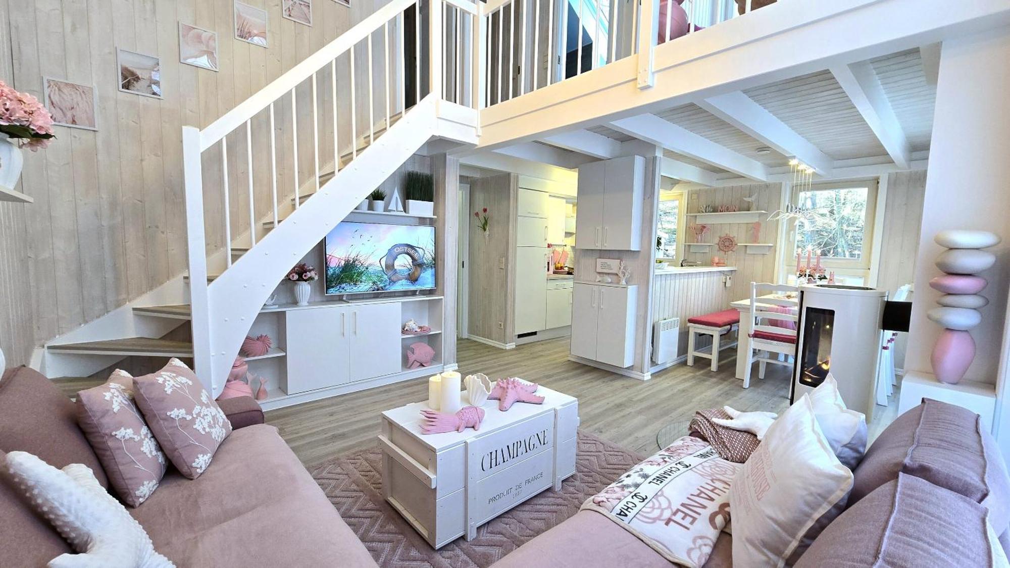 Pink Und Meer - Meerblick, Sauna, Kamin & Whirlpool Baabe Eksteriør billede